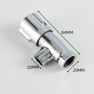 Válvula angular Crane Crown con rosca interna de 20 mm, acabado cromado, para conexión de agua fría y caliente en inodoros. - Product Image 3