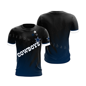 2024 New Styles Wholesale American Football Team Shirt 3D Print US Size Men's Football T-shirt <strong>Black</strong> Yellow Blue <strong>Red</strong> T-shirts - Product Image 4