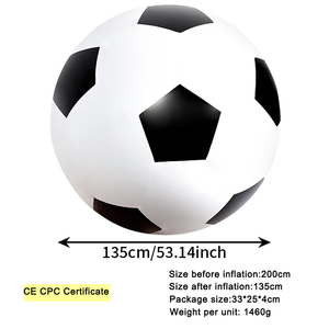 Pelota de Playa Inflable Gigante de PVC de Alta Calidad de 135 cm, Juguete Promocional al por Mayor para Juegos al Aire Libre, Diversión Familiar y Fiestas - Product Image 1