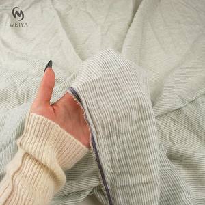 थोक मूल्य अच्छा कपड़ा कपड़ा फैक्टरी बुना हुआ कपड़ा सफेद गुलाबी रंग के 90 कपास 10 लिनन कपड़े - Product Image 6