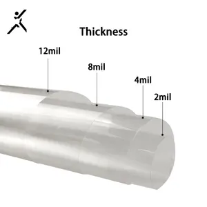 Высокое качество ПЭТ 2mil Прозрачная защитная архитектурная оконная пленка для строительного стекла