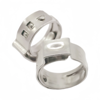 Collier de serrage mini en acier inoxydable galvanisé à une seule oreille pour tuyaux de pétrole et produits chimiques
