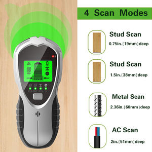 Stud Finder Scanner Escáner de pared Detector De Oro 4 en 1 Detector de alambre en vivo de metal y CA - Product Image 4