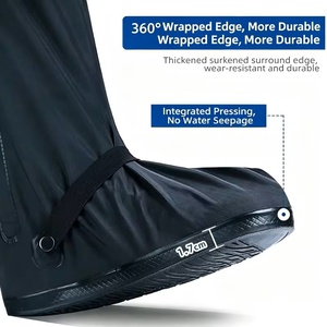 Copriscarpe Impermeabili Riutilizzabili Antiscivolo in Oxford, Protezioni per Scarpe da Ciclismo, Escursionismo, Pioggia, Neve e Sabbia - Product Image 4