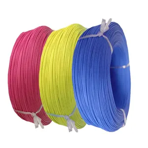 Ul1212 26awg 200c 600v ptfe कॉपर केबल गर्मी लचीला एकल कोर काले इलेक्ट्रिक वायर केबल और तारों