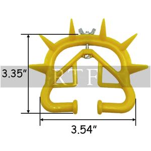 Equipo veterinario crudo a fino, anillo de Nariz de plástico antisucción para ternero, vaca, ganado, destete, parada de ordeño - Product Image 4