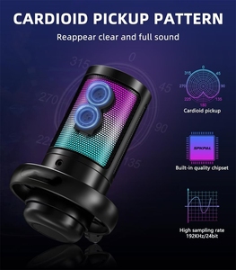 Microphone <span class=keywords><strong>de</strong></span> jeu USB GAM-ME6S RGB lumières éblouissantes ordinateur K chanson enregistrement téléphone portable diffusion en direct - Product Image 6