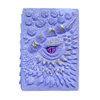 Cuaderno de Tapa Dura con Encuadernación Térmica A5, Diseño de Dragón de un Solo Ojo en Relieve 3D, Ideal para Regalos Navideños, BTG-29, Venta al Por Mayor