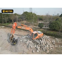 Concasseur de roche à godets haute efficacité MOTEK avec tamis pour excavatrices CAT Volvo Doosan – Matériel de bricolage durable pour pierres