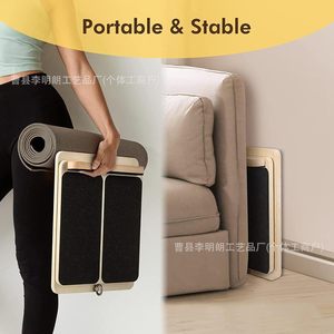 Tabla de estiramiento de madera maciza de roble, ajustable, para yoga, fitness, estiramiento de pantorrillas, para ejercicio en casa, unisex, uso universal - Product Image 3