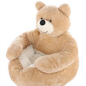Cama para perros con forma de oso de peluche, modelo <span class=keywords><strong>2026</strong></span>, con brazos, cama adorable para perros pequeños, camas cómodas y suave - Product Image 1