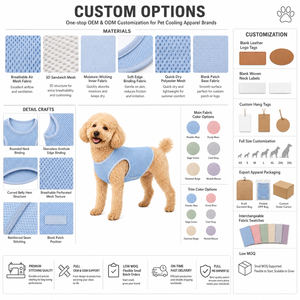 Gilet rafraîchissant léger sans manches pour chien, protection solaire pour animaux de compagnie, pour chiens de petite, moyenne et grande taille, vêtements d'été pour l'extérieur - Product Image 3