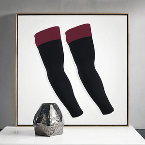 Manchons de compression réfléchissants de haute qualité pour cyclisme et course à pied, sans doigts, lumineux, pour sublimation 2026 - Product Image 3