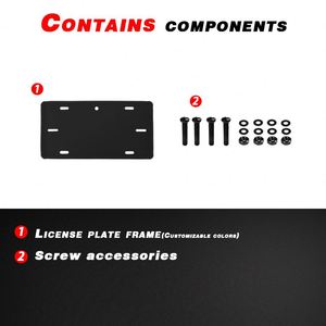 Silicone Holder Mounting Hardware Screws Caps <b>License</b> Plate <b>Frames</b> - Product Image 3