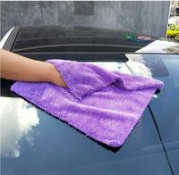 Serviettes de detailing en microfibre coréenne jaune 400 GSM 40x40 60x40 16x24 450 550, serviette en microfibre sans ourlet pour polissage automobile optimal