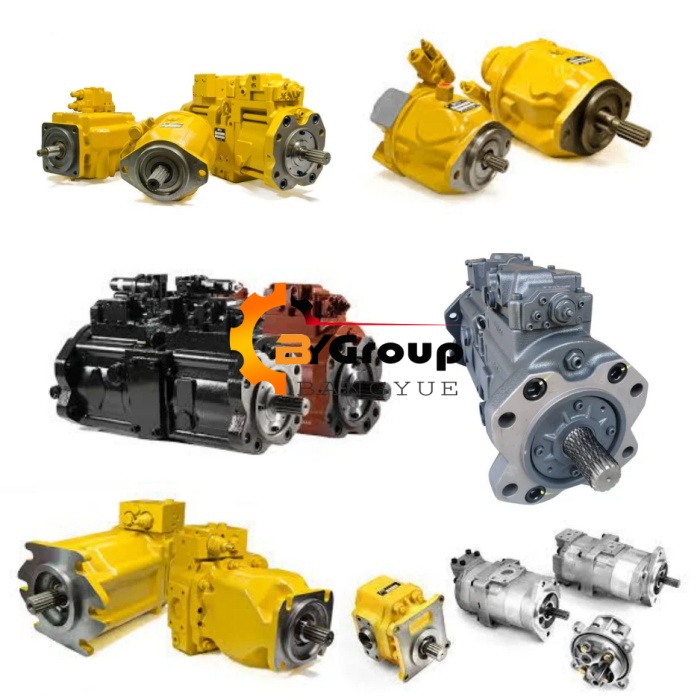 Hydraulic Fan Pump 184-7448 for Caterpillar Grader Motor Cat 14H 16H Hydraulic Pump Part 1847448