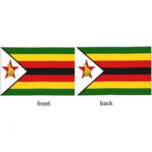 Bandera de Coche de Zimbabue, Calidad Premium, 12x18 Pulgadas, Impresión Digital en Poliéster, Doble Costura, con Asta de Plástico - Product Image 3
