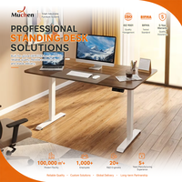 Bureau debout moderne réglable en gros avec design extensible et option de fixation murale pour usage domestique ou professionnel