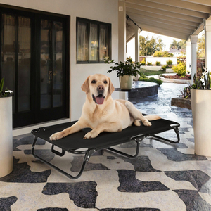 Camas para Mascotas con Marco de Acero para Exteriores, Diseño Plegable Ligero, Portátiles, de Malla Transpirable, Marco de Acero XL, Cama Elevada para Perros - Product Image 3