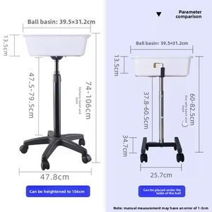 Plateau de tennis de <span class=keywords><strong>table</strong></span> professionnel mobile multi-balles avec cadre en acier inoxydable et capacité de 250 balles en nylon pour l'entraînement et le rangement - Product Image 4