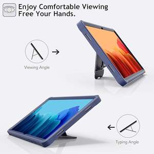 Hai lớp Trường hợp đối với Samsung Galaxy Tab <span class=keywords><strong>A7</strong></span> 10.4 2020 bảo vệ toàn thân với được xây dựng trong bảo vệ màn hình chân đế gồ ghề - Product Image 6