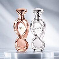Flacon de parfum personnalisé avec impression sérigraphique, design nouveau, de haute qualité, unique et élégant, flacon en verre vide avec vaporisateur.