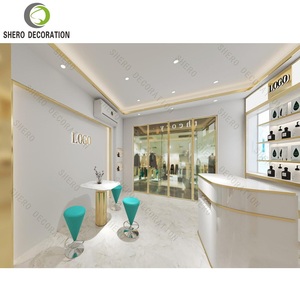 Muebles para Tienda de Cosméticos, Estante Ajustable para Exhibición de Maquillaje con Luces LED, Diseño Interior para Tienda de Cosméticos - Product Image 2