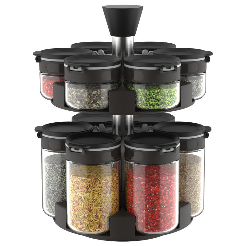 Rotatable Spice Rack Organizer for Countertop Tier Kitchen 12