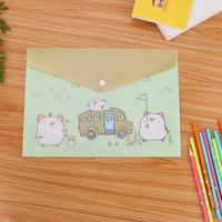 Vente en gros A4 PP plastique polyvalent classeur de documents organisateur de dossiers Logo personnalisé étiquette poche bouton pression pratique porte-fichiers