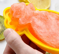 Moule à glaçons réutilisable en silicone de qualité alimentaire TPE PP, formes d'ananas, pastèque, cactus, pour sucettes d'été DIY