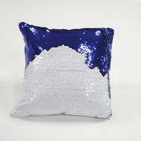Housse de coussin à sequins magiques vierges pour sublimation 40x40cm avec surface d'impression en peluche blanche et face inversée pour transfert par presse à chaud DIY