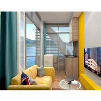 Maison flottante personnalisée en aluminium pour caravane marine, appartement flottant, bateau-maison sur l'eau, maison de loisirs avec moteur