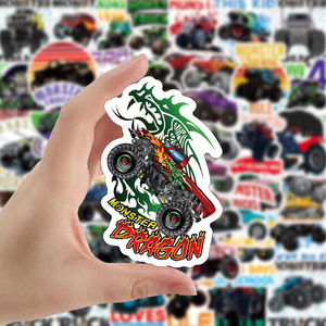 50PCS Cool <strong>gaming</strong> monster truck toys <strong>sticker</strong> for car motorcycle notebook decor dump trucks <strong>sticker</strong> - Product Image 3
