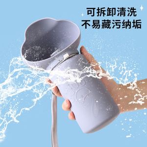 Gobelet de voyage pour animaux de compagnie en silicone souple, grande capacité, trois couleurs, équipement de randonnée en plein air - Product Image 5
