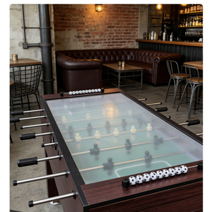Table de football de table professionnelle classique WQ 48 pouces avec porte-gobelets pour cafés, prix usine, en MDF, personnalisable - Product Image 2