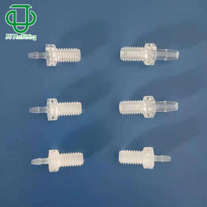 Conector de Tubería Roscado Recto JU PlasFitting M6, Tipo Pagoda, de Plástico PP/PC/Goma, con Rosca Externa y Conexión de Púas - Product Image 2