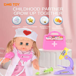 गर्म बिक्री करने वाले बच्चों की प्लास्टिक की गुड़िया बच्चों के लिए नर्स डॉक्टर के खिलौने गा सकते हैं और अनुकरण कर सकते हैं - Product Image 3