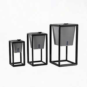 <span class=keywords><strong>Maceta</strong></span> <span class=keywords><strong>de</strong></span> Plástico Transparente <span class=keywords><strong>de</strong></span> Estilo Nórdico <span class=keywords><strong>con</strong></span> Marco Elevado, <span class=keywords><strong>Autorriego</strong></span> y Reservorio Visible para Plantas <span class=keywords><strong>de</strong></span> Interior - Product Image 5