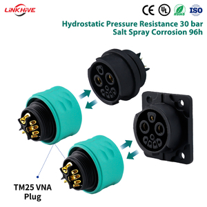 Batterie de vélo électrique OEM Design M25 <span class=keywords><strong>2</strong></span>+16 Connecteur DIN 10A Cuivre Verrouillage rapide Ignifuge Étanche Prise Connecteurs Baïonnette - Product Image 3