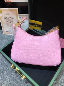 Sac à bandoulière de luxe personnalisé en cuir de crocodile – Sac à main polyvalent à porter en bandoulière avec fermeture éclair supérieure |   Nouvelle tendance : sacs à main de créateurs en gros - Product Image 4