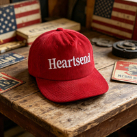 Gorra Snapback de 5 Paneles de Pana Absorbente de Sudor con Bordado Moderno para Jóvenes, Estilo Urbano, Uso Diario