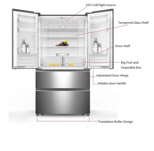 558L Household French Door <b>Refrigerator</b> With LED Display - Product Image 2