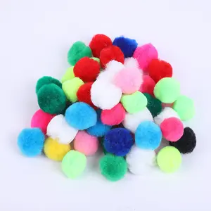 White Green Red Pompom Fur Balls DIY Soft Pom Poms Craft Pompones