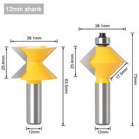 1/2 tige CNC bois routeur surélevé panneau Bits visage fraise pour bois routeur OEM personnalisable