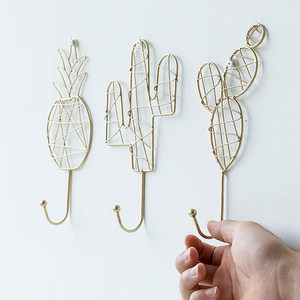 Set Di 3 <span class=keywords><strong>Oro</strong></span> di Attaccatura di Parete Decorativa Pianta in Vaso di fiori Titolare per Piante Grasse e Erbe Outdoor Indoor Decorazioni Per La Casa - Product Image 6