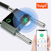 Tuya Intelligent Security APP Empreinte digitale et mot de passe combiné Serrure de porte en verre en forme de U Sécurité électronique Connectivité WiFi
