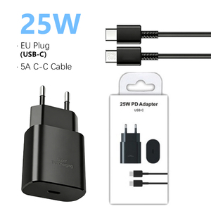 <span class=keywords><strong>Cargador</strong></span> de Pared USB-C de 25W de la <span class=keywords><strong>Mejor</strong></span> Calidad, <span class=keywords><strong>Cargador</strong></span> Súper Rápido con Cable PD Tipo C, Adaptador de Viaje <span class=keywords><strong>para</strong></span> <span class=keywords><strong>Samsung</strong></span> de 25 y 45 Vatios, Enchufe <span class=keywords><strong>para</strong></span> EE. UU. y UE - Product Image 2