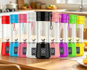 Vaso Mezclador Portátil de 380 ml con 6 Cuchillas, Ideal para Smoothies, Gran Venta en África, para Hoteles, Oficinas, Campamentos y Uso al Aire Libre - Product Image 3