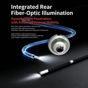 Caméra endoscopique portable HD 6 mm pour moteur automobile, outil industriel, système d'éclairage LED articulé à 4 voies avec base stable - Product Image 5