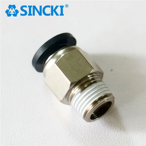 Industrielle Kunststoff-Pneumatikteile Schnellkupplung mit Geradem Außengewinde Luftrohr-Bremsanschluss für Maschinenanwendungen - Product Image 4